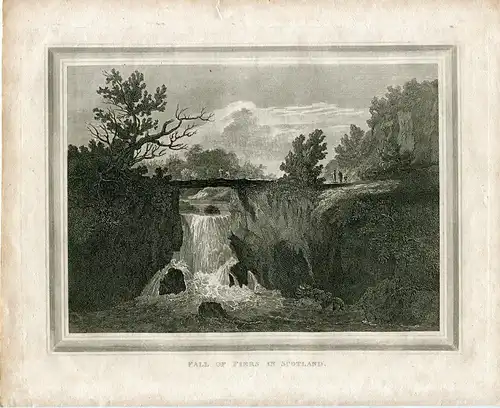 Fall Of Fiers IN Scotland Gravierkunst / Auf / Im 1824 für La Baustelle