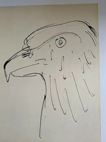 Der Aguila. Lithographie Original De Picasso Publicada IN / Auf / Im 1957