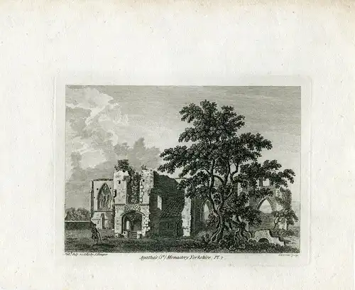 Agatha's Monastery, Yorkshire Gravierkunst Bei Sparrow Und Erschienen Im 1785 S.
