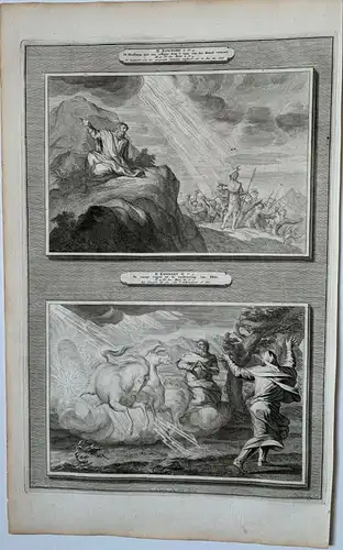Zwei Kupferstiche von Der Bibel Von Buch Herausgegeben Bei P.Mortier IN 1700