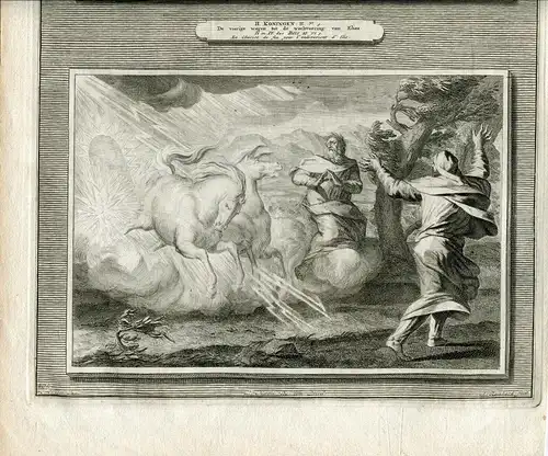 Zwei Kupferstiche von Der Bibel Von Buch Herausgegeben Bei P.Mortier IN 1700