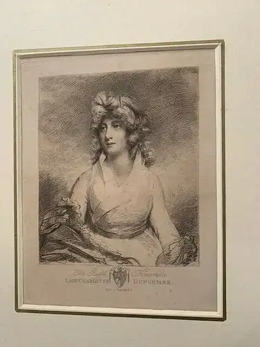 Lady Charlotte Duncombe Fotogravur IN / Auf / Im Aquatinta 1880 Von Gravur De