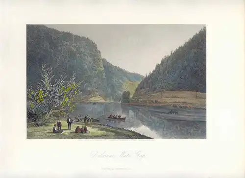 United States« Delaware Water Gap » Drawing W.Perkins. Gravur R