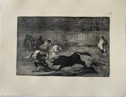Francisco De Goya. ein Ritter Spanisch Keule Eine Fähnchen Mit Hilfe von Der Cua