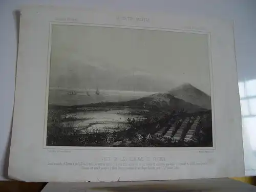 « Vista De Las Lagunas De Tetuan » Lithographie Bei P.Perez De Castro. 1860