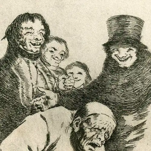 Cause Esconderlos, Gravierkunst Nr 30 Original De Goya 5ª Ausgabe (1881-1886)