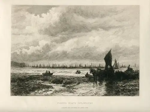 «Inglaterra.» Fishing Boats Off Whitby » Gemustert Und Gravierkunst Bei David