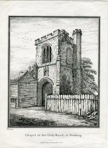 Chapel Of The Holy-Road At Barking Gravierkunst Bei T.Cadell Skaterwear IN 1796