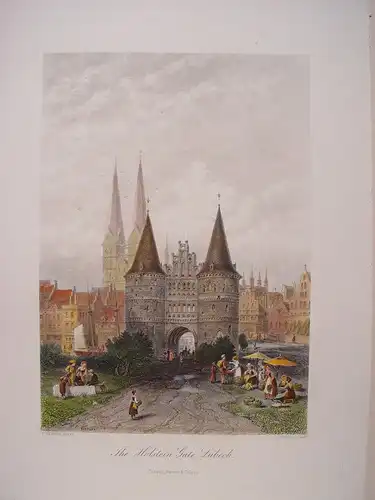 Alemania.« The Holstein Gate Lübeck» Jungtier C.Werner. Aufgezeichnet J.