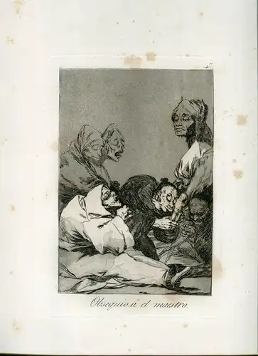 Geschenk Al Maestro, Gravierkunst Nr 47 Original De Goya 5ª Ausgabe (1881-1886)