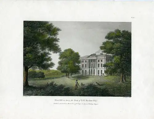 West Hill IN Surry , The Seat Of D.H.Rucker Gravierkunst Bei M. Angus