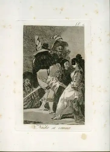 Niemanden Se Verlängerungsstange Weiß, Gravierkunst Nr 6 Original De Goya 5ª