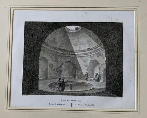 Kurort De Alange - Gravierkunst Alt/Antik 1810 - Alexandre Laborde