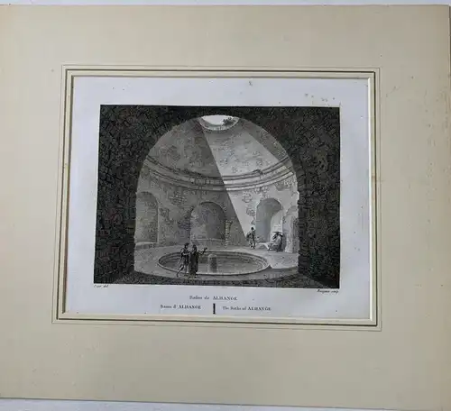 Kurort De Alange - Gravierkunst Alt/Antik 1810 - Alexandre Laborde