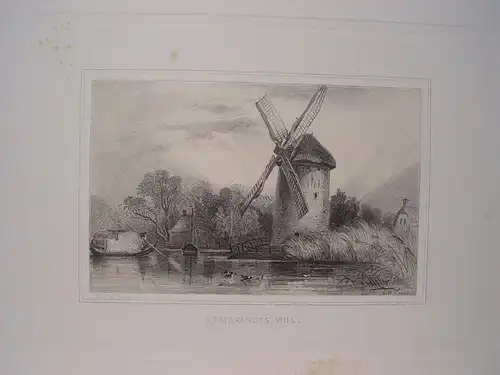 Bélgica.« Rembrand Er Mill » .dibujó Edward William Coke (1811-1880)