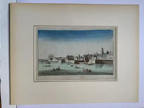 Vista Optik von Der Stadt De Cadiz - Gravierkunst Jh.