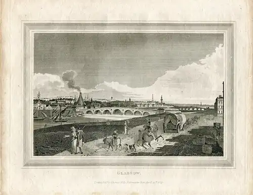 Glasgow Gravierkunst Ppor S.Davenport Und Erschienen Bei Thomas KELLY IN 1817