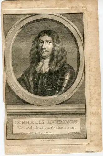 Cornelis Evertsen Vice-Almiral Van Zeeland Enz Gravierkunst Bei J.Houbraken