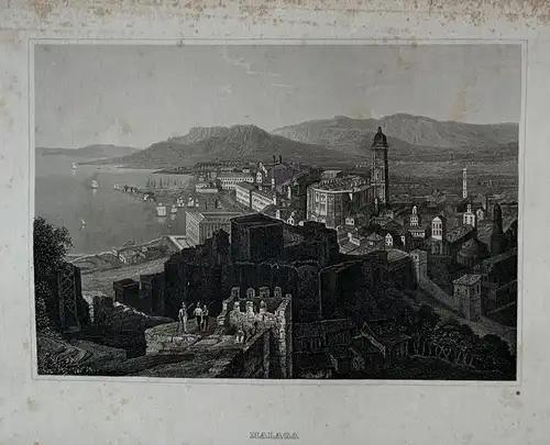 Vista De Malaga Ab Der Castillo
