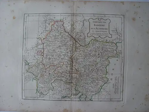 « Circles De Bavière Et D » Autriche » Paar Robert De Vaugondy-Delamarché 1800