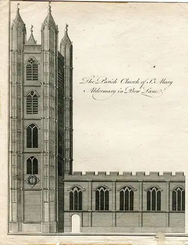 Inglaterra. The Parish Church Of St.Mary Aldermary IN Bow Lane