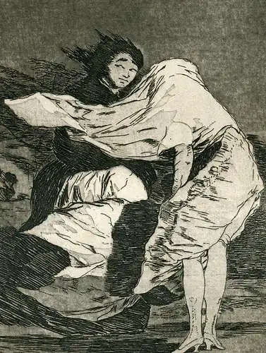 Mala Noche , Gravierkunst Nr 36 Original De Goya 5ª Ausgabe (1881-1886)