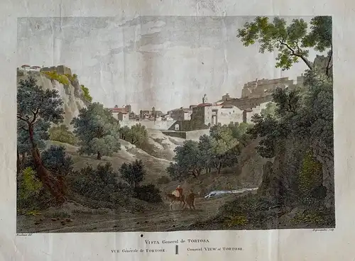 Tortosa - Alexandre Laborde - Gravierkunst Alt/Antik 1810