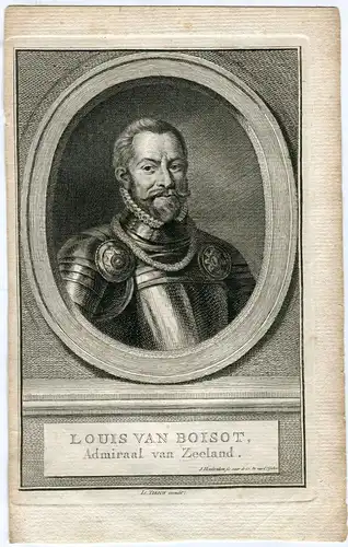 Louis Van Boisot Admiral Van Zeeland. Gravierkunst Bei J.Houbraken