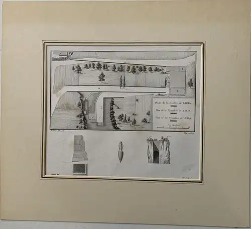 Flach Von Tempel De Las Nymphen Lliria - Laborde - Gravierkunst Alt/Antik 1810