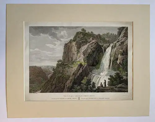 Sant Miquel Von Fai - Wasserfälle - Alexandre Laborde - Gravur Alt/Antik 1806