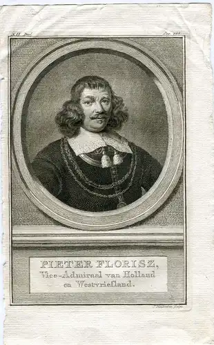 Pieter Florisz Vice-Admiral De Holland (1602-1658) Gravierkunst Jacob Houbraken