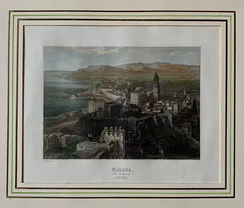 Vista De Malaga Ab Der Burg