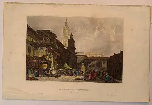 Vitoria Mit La Kirche De St.Petrus Apostel - Gravierkunst Alt/Antik