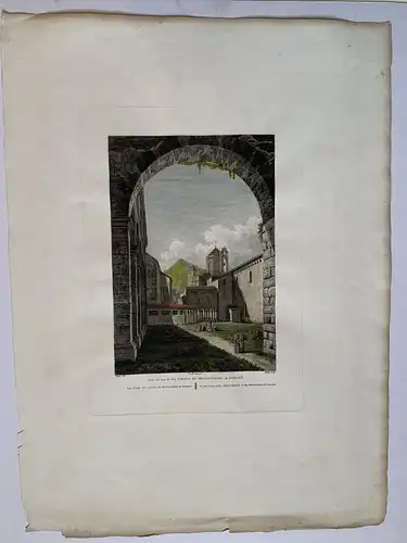 Kloster De Poblet, Hof Und Kreuzgang Von Locutorio - Auf Laborde - Gravur 1810
