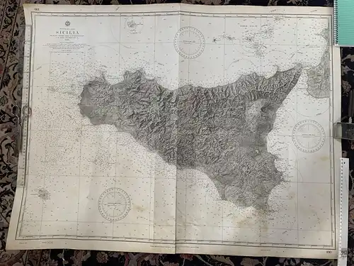 1929 - Seekarte Historische - Sizilien