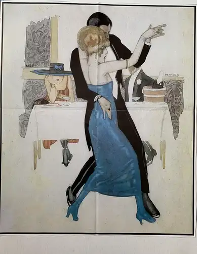 Rafael De Penagos. Tango. Poster. Unterzeichnet