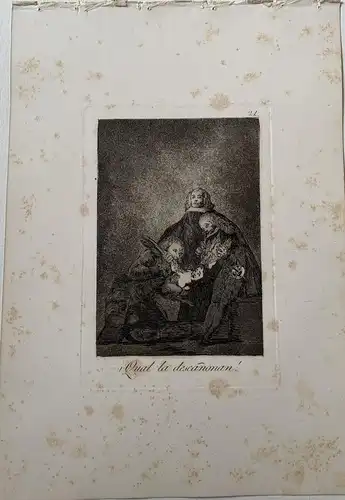 Goya. Que La Descañonan. Caprice 21 von Der 5ª Ausgabe (1881-86) De Calcografia