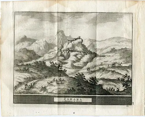 Cádiz. Zahara. Montagnes De Ronda. Gravierkunst Pieter Vander Aa, 1715