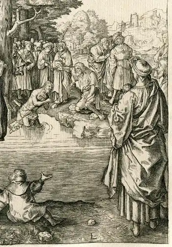 Taufe De Christus Gravierkunst Bei Amand Durand Kopie De Van Leyden