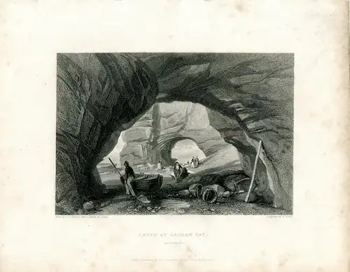 Caves At Ladram Bay Gravierkunst Bei W.Finden De Ein Muster De J.D.Harding