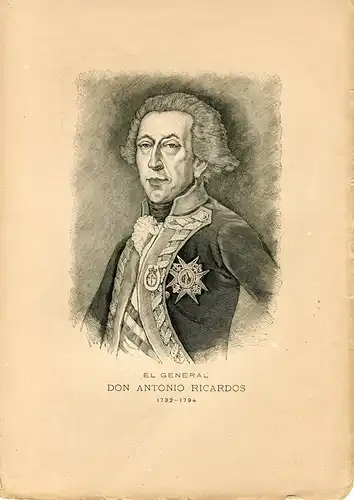 Der General Don Antonio Ricardos Gravierkunst. Jahrhundert