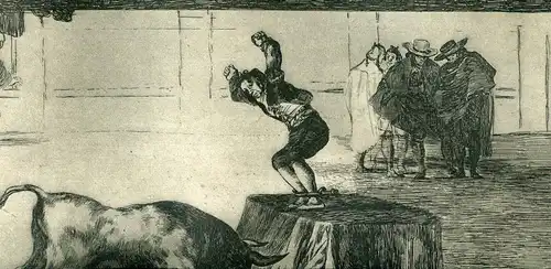 Gravierkunst Nr 19 von Der Stierkampf De Goya. Andere Madness Suya IN La Gleiche
