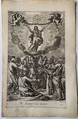 Biblia. La Ascension Von Señor. Gravierkunst Bei G.Freman Und I. Kip , 1688
