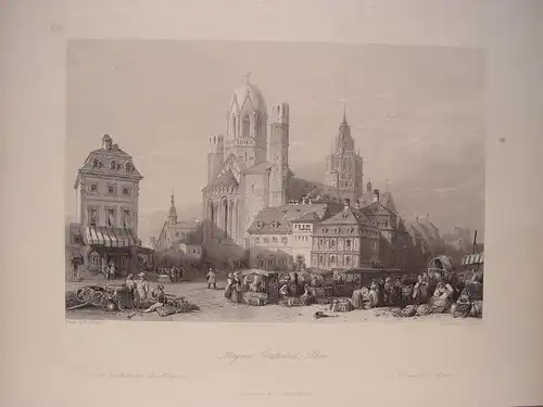 Alemania.« Mainz Cathedral, Rhine » Jungtier William Leighton Leitch (1804-1883