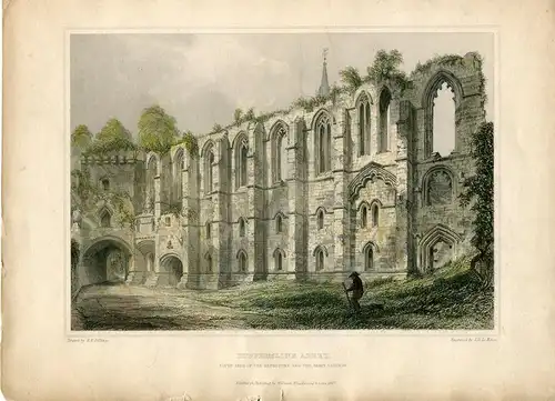 Dunfermline Abbey Gravierkunst IN / Auf / Im 1850 Bei J. H. Le Keux De Ein
