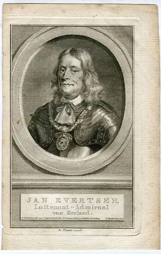 Jan Evertsen Luitenant-Admiral Van Zeeland, Gravierkunst J.Houbraken