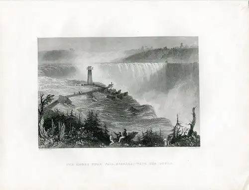 USA The Horse Shoe Fall, Niagara With The Tower Grab. R.brandard