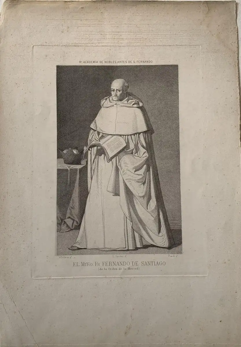 Fray Hernando De Santiago, von Der Orden Merced, Auf Baustelle De Zurbarán