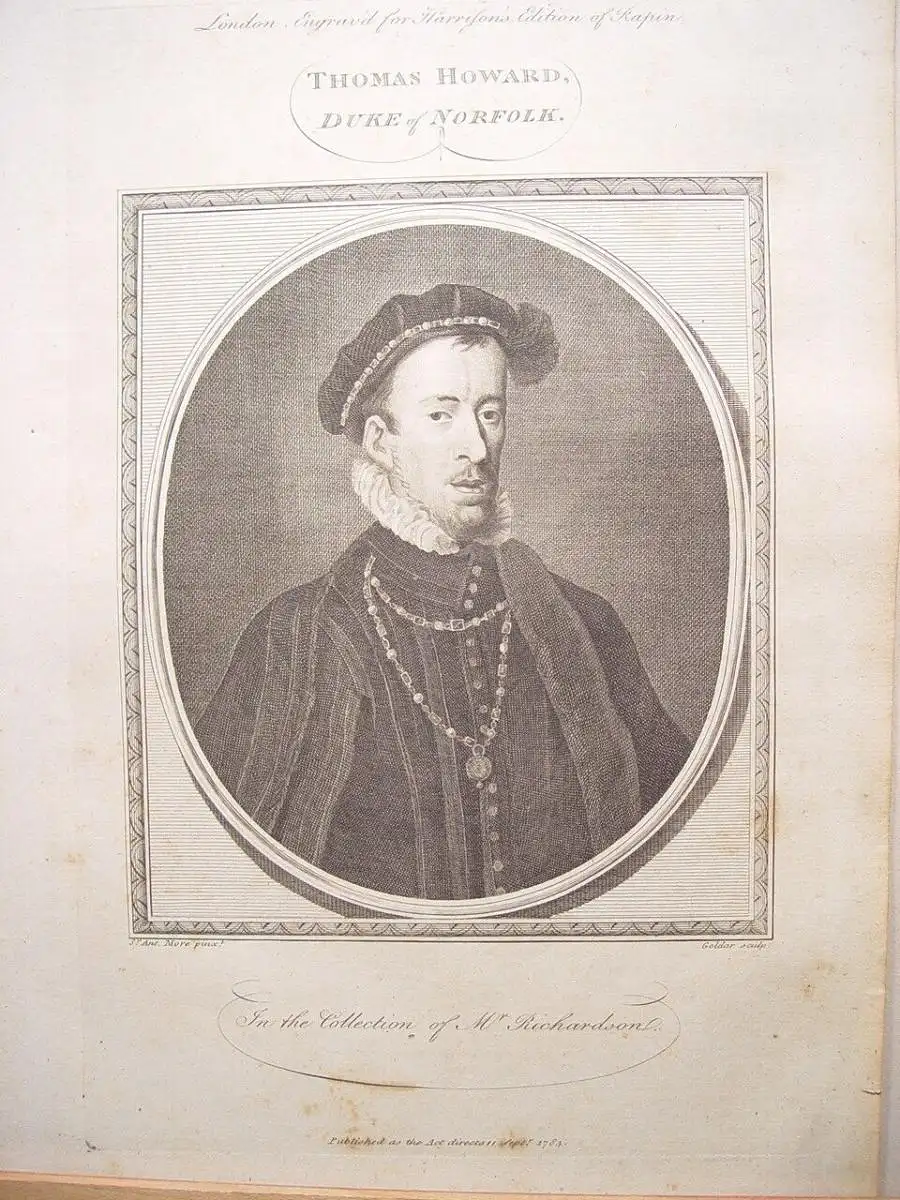 Thomas Howard Duke Of Norfolk. Gravierkunst Bei John Goldar (Oxford