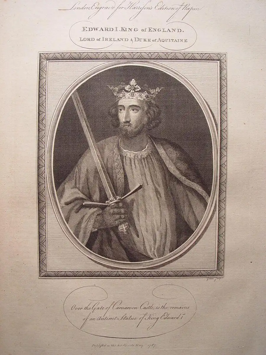 Edward I. King Of England. Lord Of Ireland & Duke Of Aquitaine. John Goldar